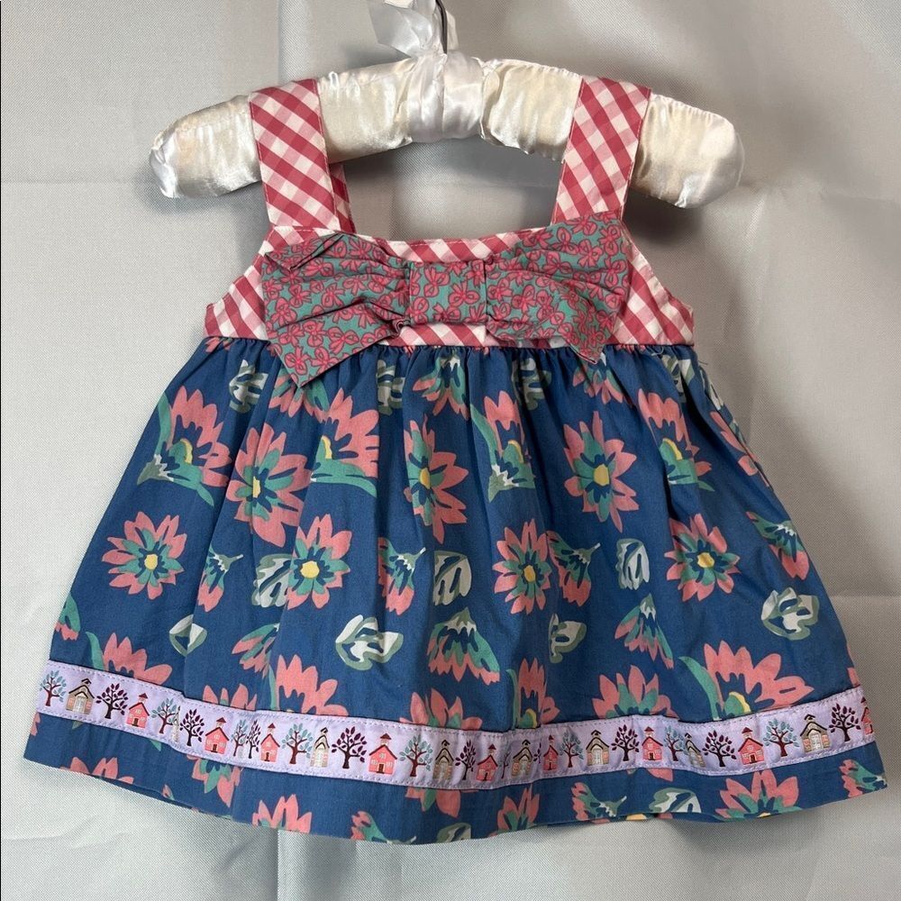 Matilda Jane fairy Wand Tunic blue and pink floral size 12-18 months